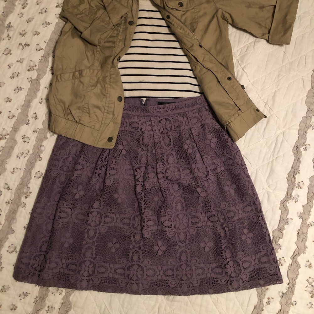 Crocheted skirt with pockets - S